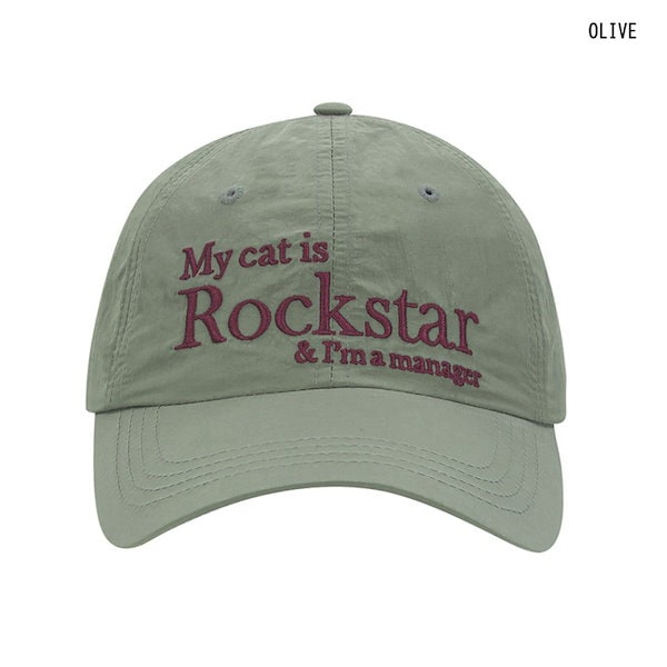 SEVENTEENウォヌ着用★【JOEGUSH】★Rockstar cat Nylon ca.p ☆SEVENTEEN ウォヌ 着用！！【JOEGUSH】Rockstar cat Nylon cap