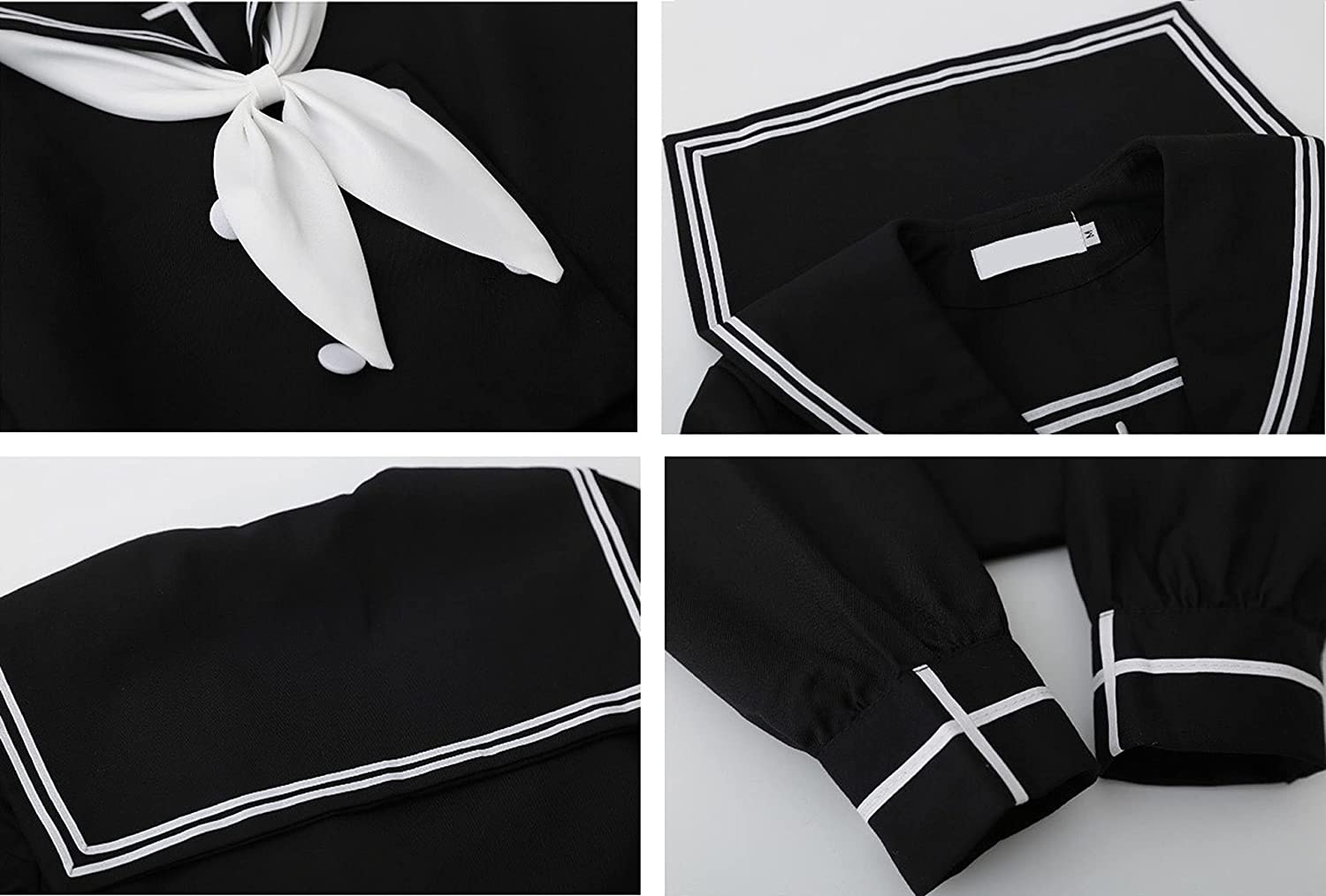 JK制服 スクール制服 セーラー服 正統派刺繍前開き膝丈スカート女子高生コスプレ長袖 JK制服 スクール制服 セーラー服 正統派刺繍前開き膝丈スカート女子高生コスプレ長袖