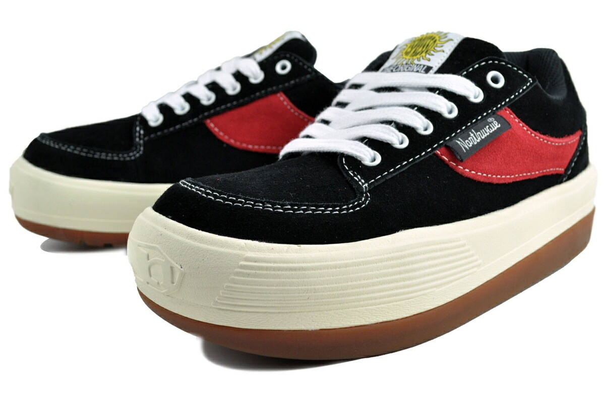 ノースウェーブ エスプレッソ スウェード ブラック レッド スエード 90s 復刻 厚底 スニーカー アフタースノーシューズ nw001-blr ノースウェーブ エスプレッソ スウェード ブラック レッド スエード 90s 復刻 厚底 スニーカー アフタースノーシューズ nw001-blr