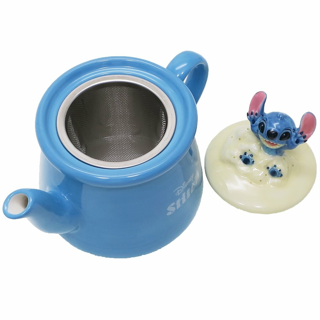 Qoo10] ディズニー スティッチ 陶器製急須 ティーポット デ