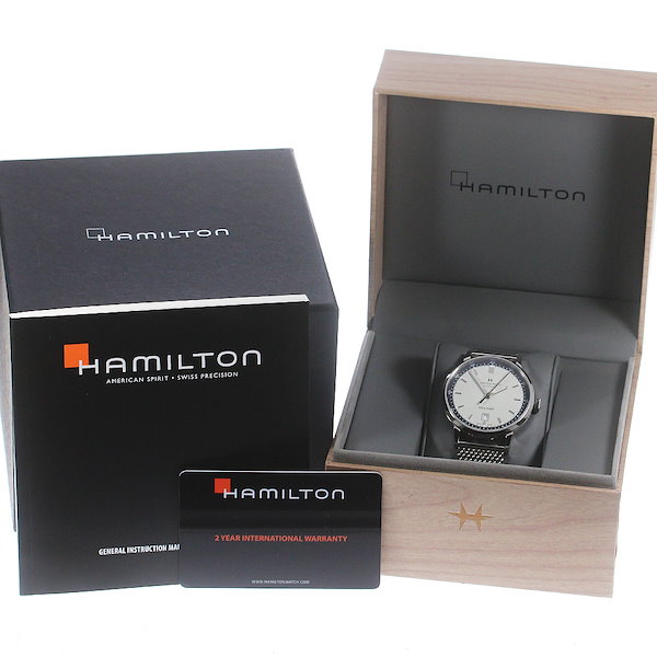 ハミルトン HAMILTON H384250 イントラマティック デイト 自動巻き メンズ 箱・保証書付き_774142