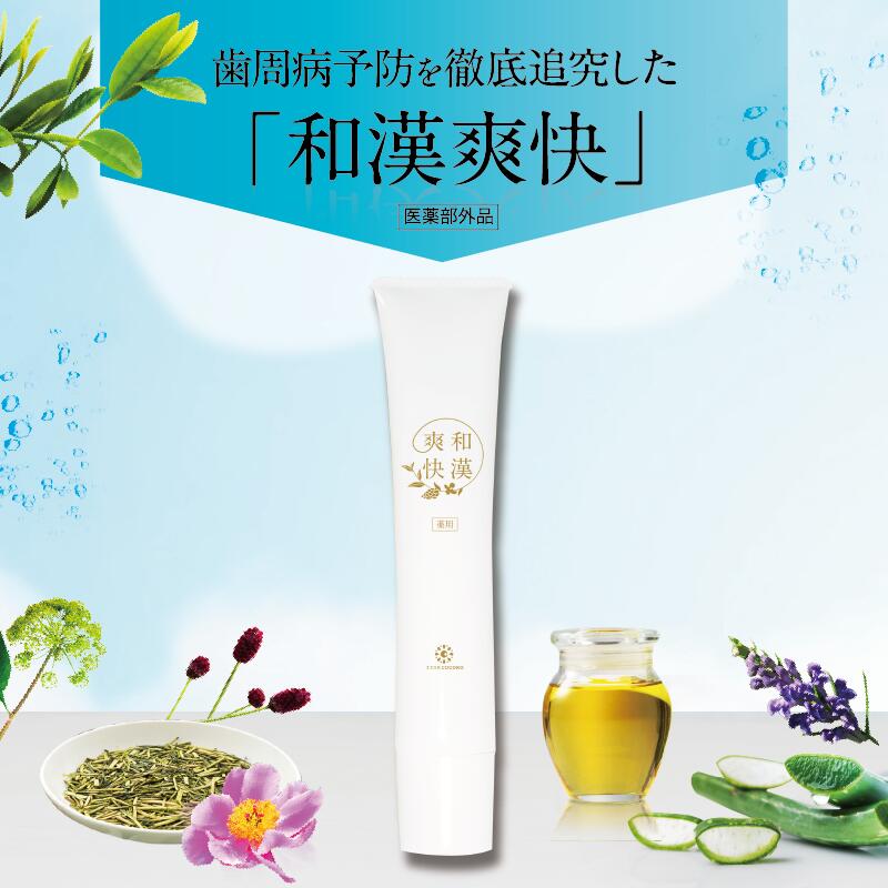 【公式】和漢爽快 1本49ml 3本 和漢成分 薬用成分 口臭 歯周病 防止 歯 黄ばみ ホワイトニング 医薬部外品 男性 女性 薬用歯磨き粉
