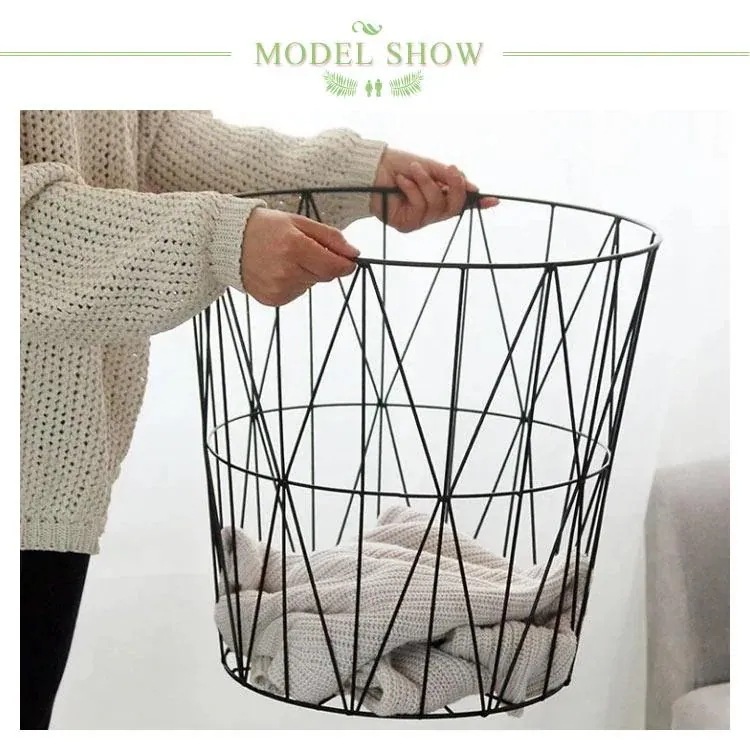 丸型 ミニテーブル イス 円形 リビング ベットサイドテーブル カゴ サイドテーブル バスル ワイヤー ナイトテーブル バスケット 蓋付き 収納 寝室