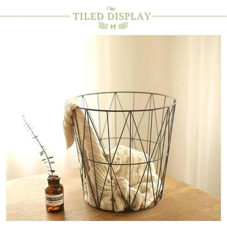 丸型 ミニテーブル イス 円形 リビング ベットサイドテーブル カゴ サイドテーブル バスル ワイヤー ナイトテーブル バスケット 蓋付き 収納 寝室