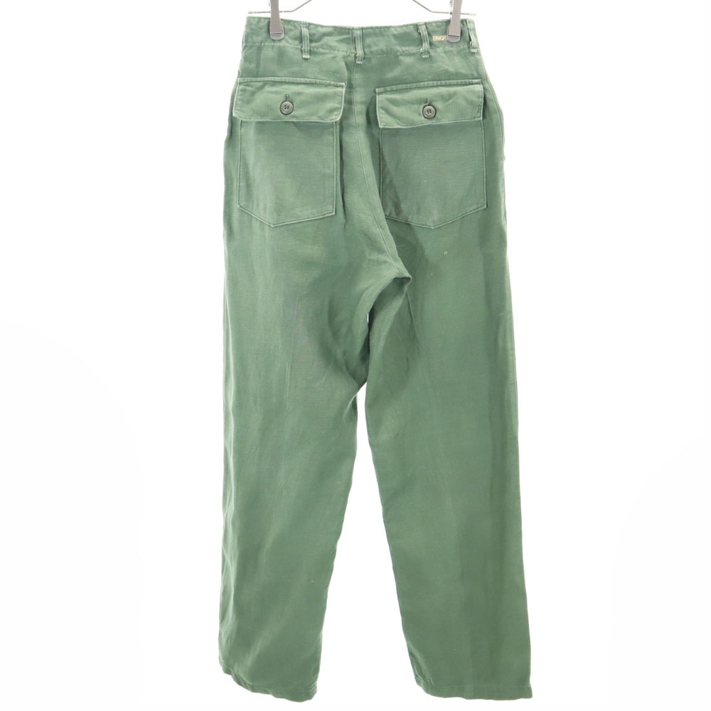 アメリカ軍 70s DSA コットンサテン ヴィンテージ ベイカー パンツ W30 カーキ US ARMY ミリタリー メンズ アメリカ軍 70s DSA コットンサテン ヴィンテージ ベイカー パンツ W30 カーキ US ARMY ミリタリー メンズ