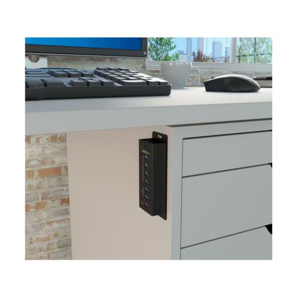 StarTech.com 4ポート USB3.0ハブ 充電用USBポート搭載 壁取付け用ブラケット付属 ブラック ST4300U3C31個