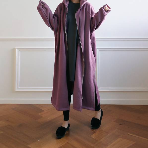 4color レディース アウター パーカー ジップパーカー ロング丈 ロングパーカー フード付き 4color レディース アウター パーカー ジップパーカー ロング丈 ロングパーカー フード付き