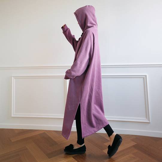 4color レディース アウター パーカー ジップパーカー ロング丈 ロングパーカー フード付き 4color レディース アウター パーカー ジップパーカー ロング丈 ロングパーカー フード付き