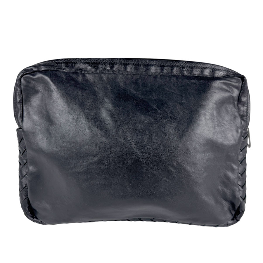 ボッテガヴェネタ BOTTEGAVENETA クラッチバッグ ポーチ レザー ブラック ユニセックス z5738 ボッテガヴェネタ BOTTEGAVENETA クラッチバッグ ポーチ レザー ブラック ユニセックス z5738