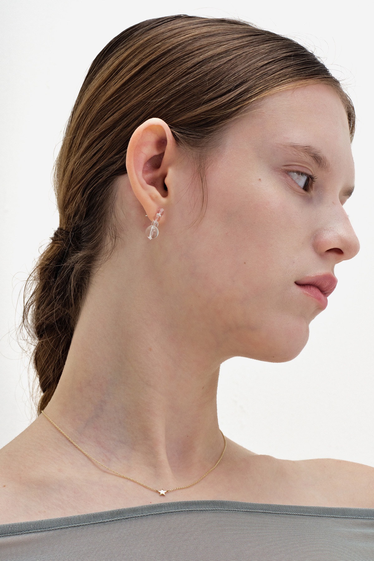 ピアス Monday Edition _ Clear Droplet Earrings MONDAY EDITION CLEAR DROPLET EARRINGS ピアス