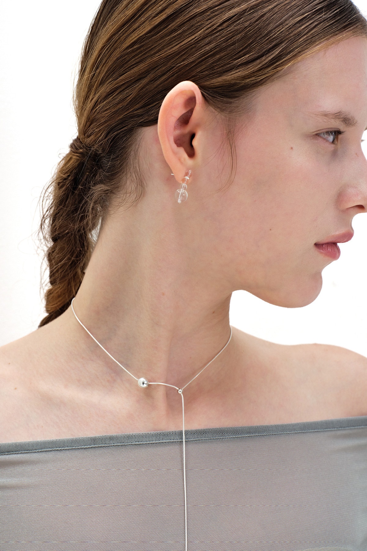 ピアス Monday Edition _ Clear Droplet Earrings ◇Monday Edition◇ Clear Droplet Earrings (Monday Edition