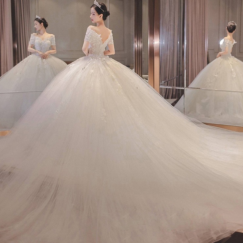 上品パーティードレス人気 2024 新作 高級感 気質 ワンピース 花嫁ロングドレス 結婚式ワンピース 結婚式 ドレス ウェディングドレス 白 ロングドレス 韓国ファッション 3
