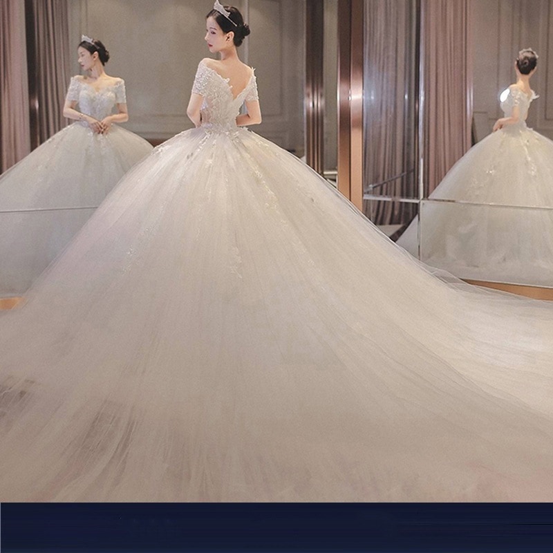 上品パーティードレス人気 2024 新作 高級感 気質 ワンピース 花嫁ロングドレス 結婚式ワンピース 結婚式 ドレス ウェディングドレス 白 ロングドレス 韓国ファッション 3