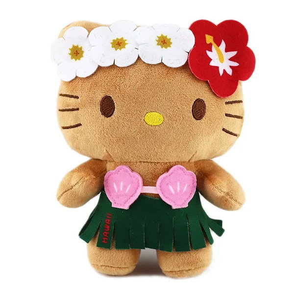 サンリオ日焼け　ぬいぐるみ とマスコット8体セット Qoo10] サンリオ 日焼け 20CM ぬいぐるみ キーホルダ