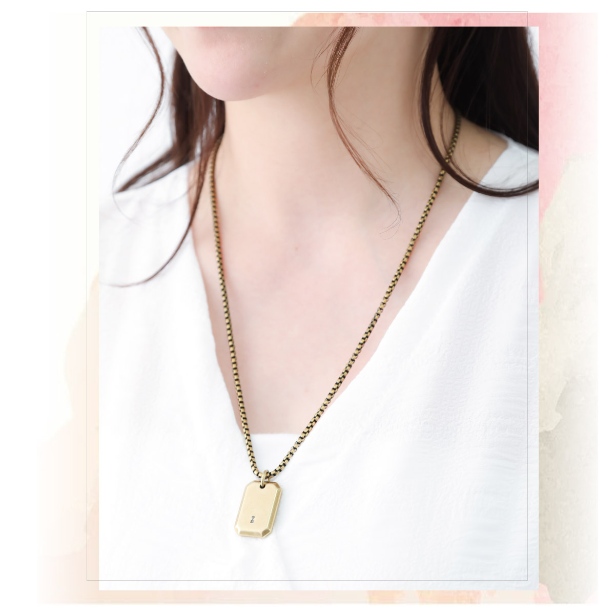 vie ネックレス ペンダント レディース メンズ サージカルステンレス316L プレート ロング vie ネックレス ペンダント レディース メンズ サージカルステンレス316L プレート ロング