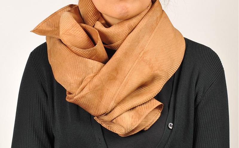 [天然染色]綿スカーフ シンプル 無地 ストール 持ち運びラク 日焼け対策 ひざ掛け 大判 コーディネートアイテム