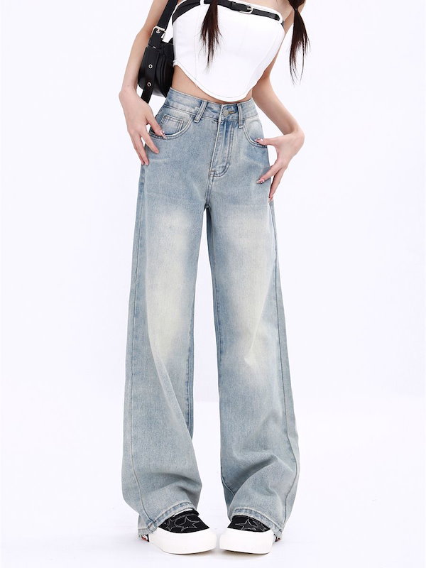 ロリータジーンズ デニム ジーンズ ハローキティ 可愛い JEANS Y2K ハローキティサンリオ Y2k デニムパンツレトロレター刺繍