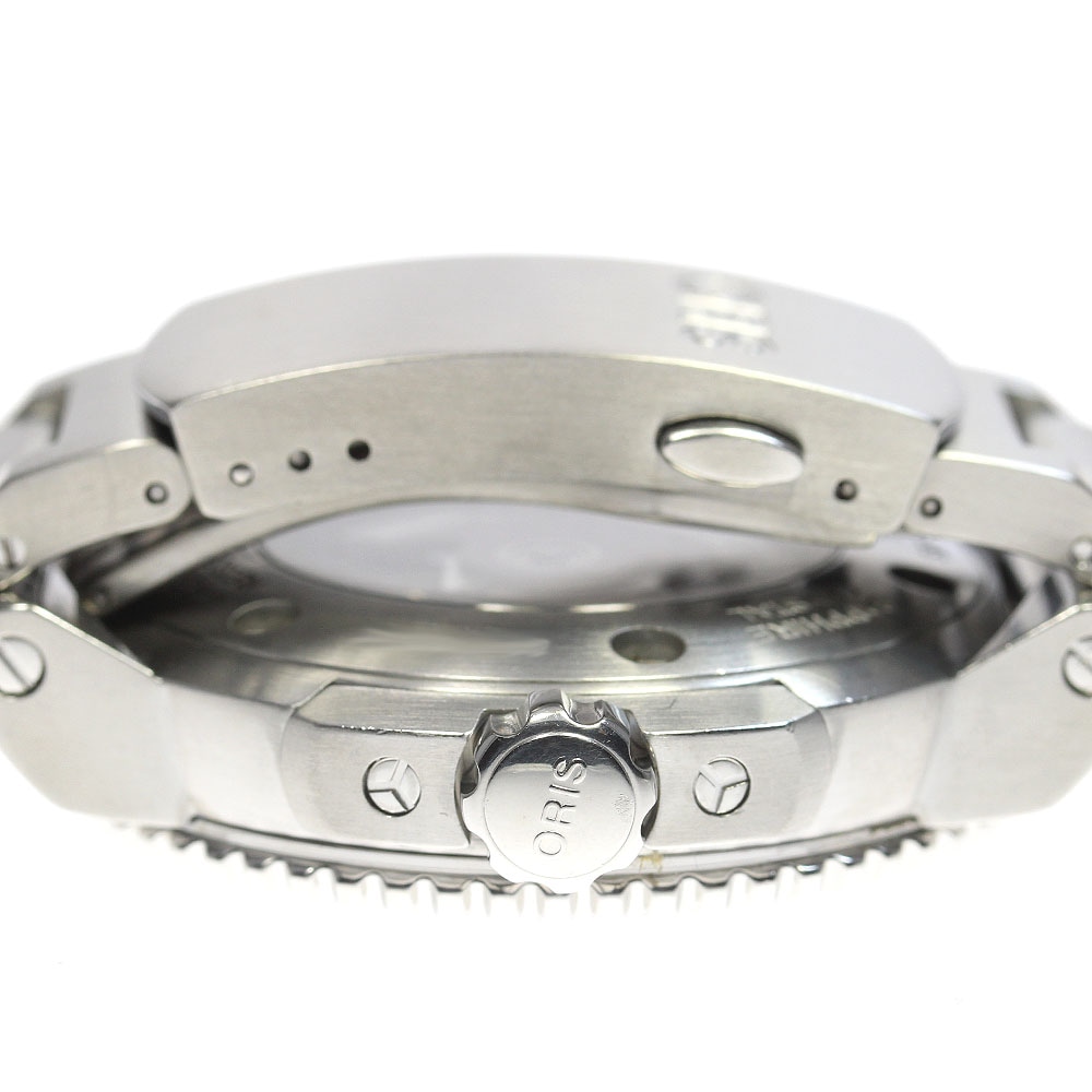 オリス ORIS 7653 アクイス デイト 自動巻き メンズ 良品 _814325【中古】