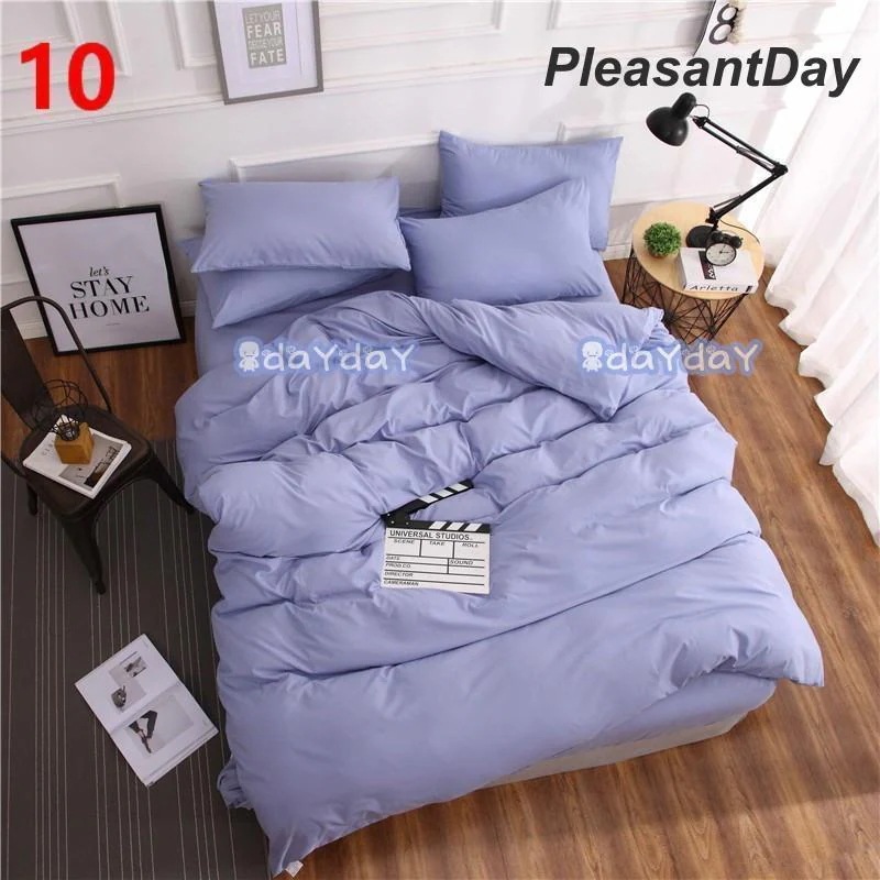 【急速出荷!】[]布団カバー セット 3点 4点 シングル セミ ベッドカバー 寝具セット 枕カバー おしゃれ 四季通用 風 柔らかい 洋式和式兼用 無地安くなった