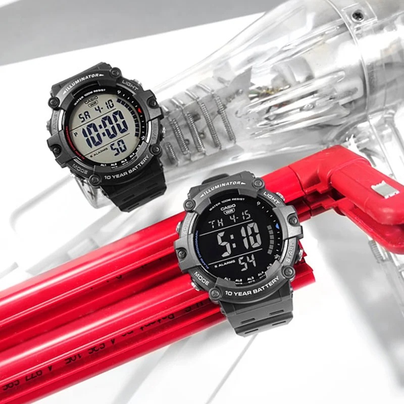 カシオ-メンズデジタルウォッチ,100m防水,クォーツ,電気ミリタリーウォッチ,AE-1500WH-8B カシオ-メンズデジタルウォッチ,100m防水,クォーツ,電気ミリタリーウォッチ,AE-1500WH-8B