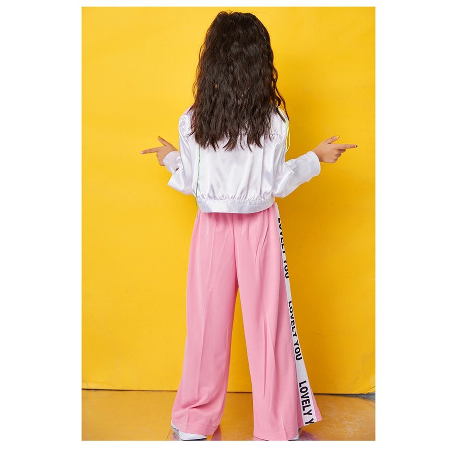 キッズダンス ダンス衣装 ヒップホップ ジャッズ 女の子供2点セット パンツ セットアップ ヘソ出し 白シャツ パンツ タンクトップ 長袖 ロングパンツ ジャッズ キッズダンス ダンス衣装 ヒップホップ ジャッズ 女の子供2点セット パンツ セットアップ ヘソ出し 白シャツ パンツ タンクトップ 長袖 ロングパンツ ジャッズ