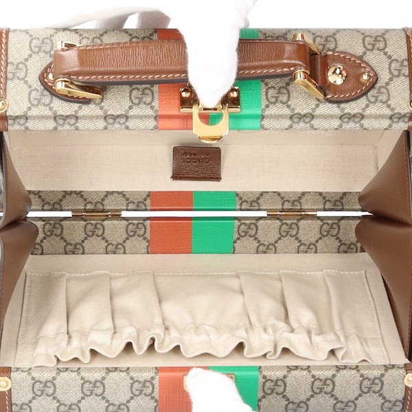 ✨️外側新品同様！✨️GUCCI　GGスプリーム　FAKE/NOT　箱袋付き GGキャンバス グッチ財布 GUCCI 二つ折り財布 メンズ GG