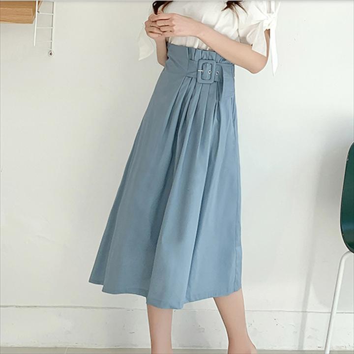 新作国産 お出かけや女子会にも ひざ下... : レディース服 夏 ベルト 低価大得価
