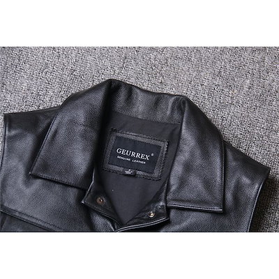即納在庫あ ライダースベスト メンズ 本革 皮ベスト : レディース服 高評価国産