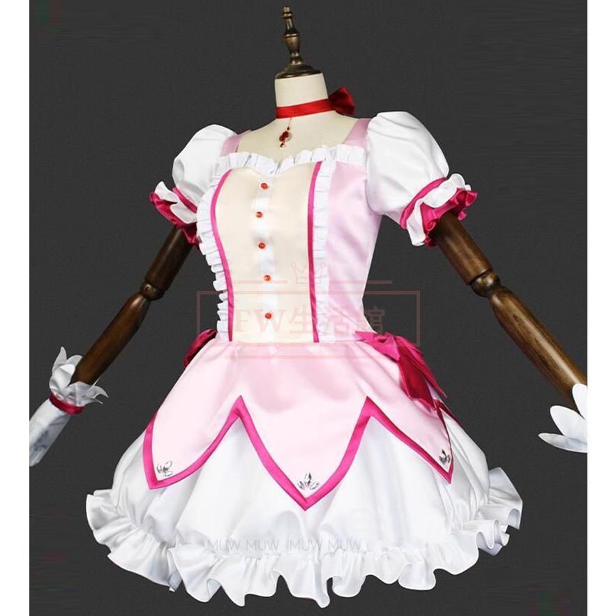 魔法少女まどかマギカ 鹿目まどか コスプレ衣装 靴 コスチューム 演出服 アニメ ゲーム ハロウィン cos 変装