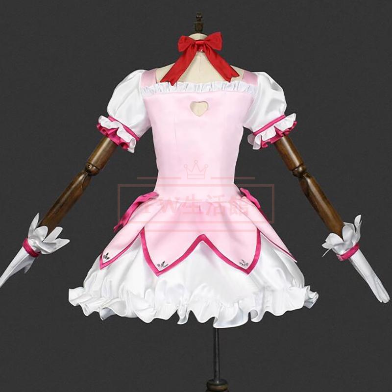 魔法少女まどかマギカ 鹿目まどか コスプレ衣装 靴 コスチューム 演出服 アニメ ゲーム ハロウィン cos 変装