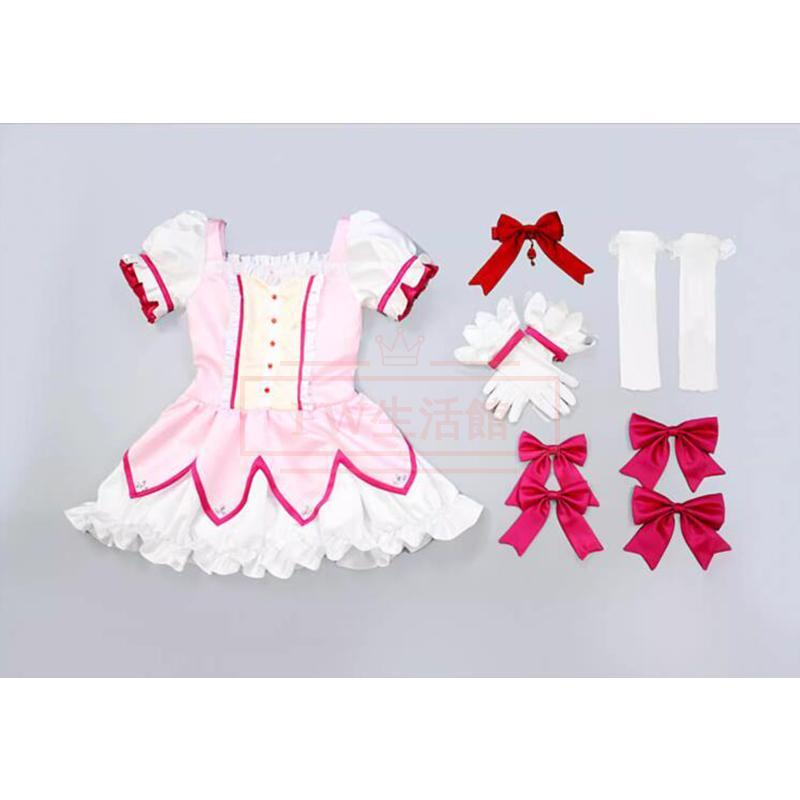 魔法少女まどかマギカ 鹿目まどか コスプレ衣装 靴 コスチューム 演出服 アニメ ゲーム ハロウィン cos 変装