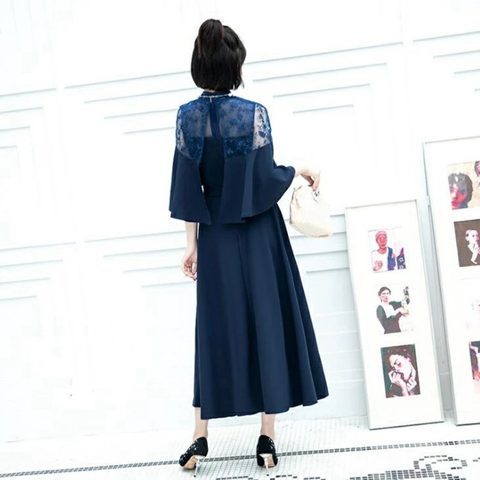 パーティードレス ロング 大きいサイズ 結婚式 ワンピース ロング丈 袖あり ドレス パーティドレス チュール 結婚式ドレス お呼ばれドレス フォーマル ハイネック レース&刺繍 4色 パーティードレス ロング 大きいサイズ 結婚式 ワンピース ロング丈 袖あり ドレス パーティドレス チュール 結婚式ドレス お呼ばれドレス フォーマル ハイネック レース&刺繍 4色