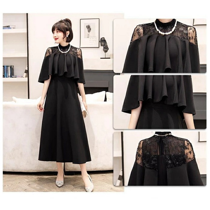 パーティードレス ロング 大きいサイズ 結婚式 ワンピース ロング丈 袖あり ドレス パーティドレス チュール 結婚式ドレス お呼ばれドレス フォーマル ハイネック レース&刺繍 4色 パーティードレス ロング 大きいサイズ 結婚式 ワンピース ロング丈 袖あり ドレス パーティドレス チュール 結婚式ドレス お呼ばれドレス フォーマル ハイネック レース&刺繍 4色