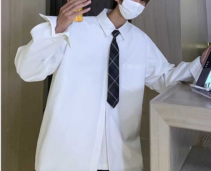 トップス 上着 人気 おすすめ おしゃれ お洒落 激安 安い プチプラ カジュアルシャツ 長袖 ロング レギュラーカラー オーバーサイズ ワイド ドロップショルダー ポケット 無地 sh01