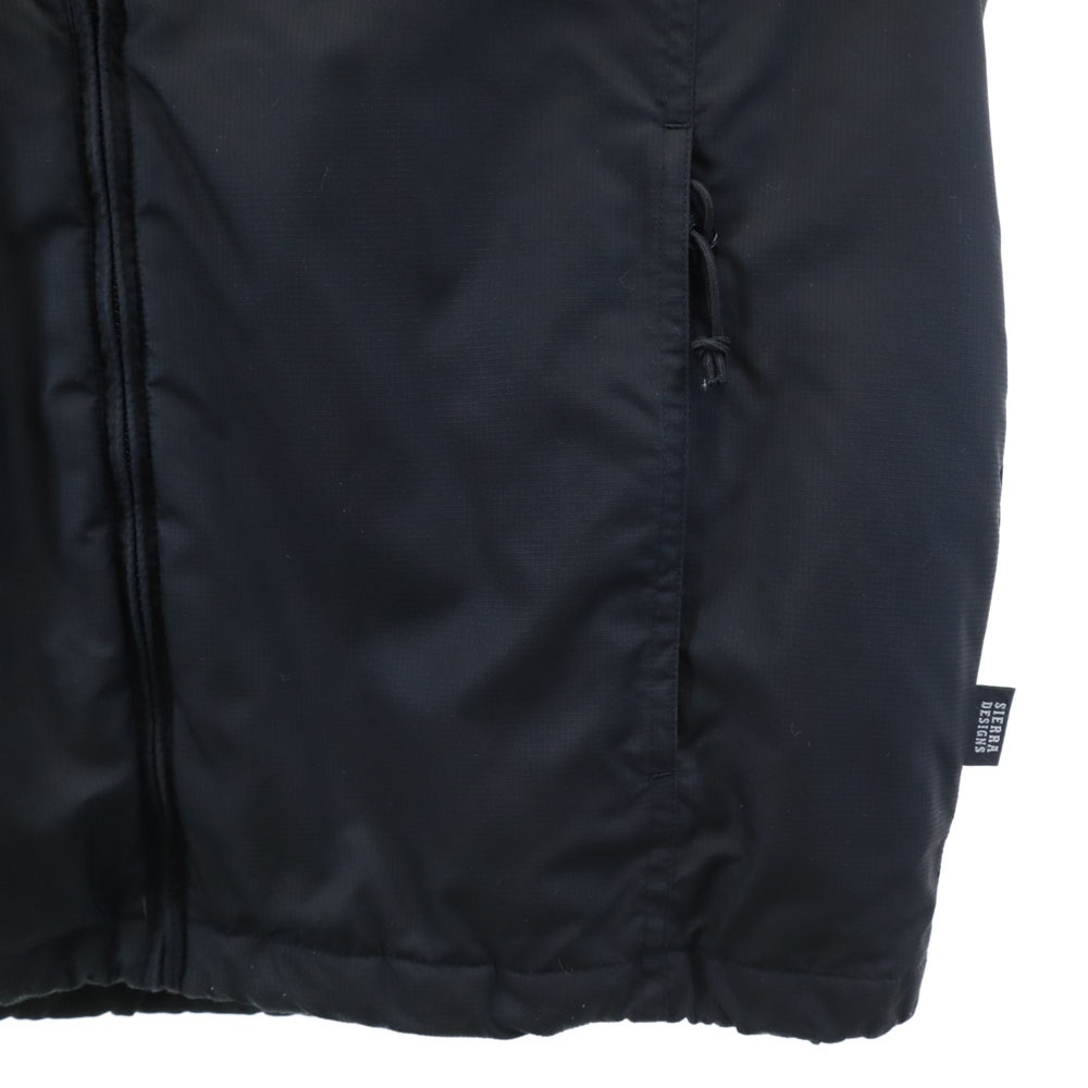 ジップジャケット F 黒 薄中綿入り アウトドア レディース 古着 ジップジャケット F 黒 薄中綿入り アウトドア レディース 古着