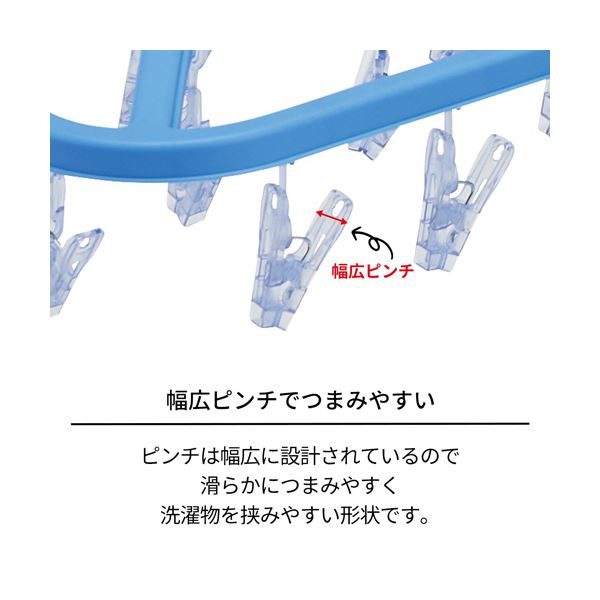 （まとめ） 天馬 ポーリッシュピンチが割れにくい角ハンガー ピンチ42個付 ブルークリア PL-25P 1個 3セット mdprevattcaulkingandwaterproofing.com