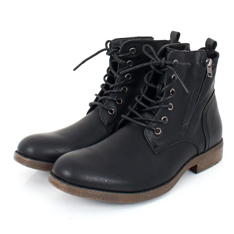 【即納】ブーツ メンズ ショートブーツ チャッカブーツ レースアップ ワークブーツ 靴 ミリタリー サイドジップ ファスナー フェイクレザー スウェード ヌバック 【即納】ブーツ メンズ ショートブーツ チャッカブーツ レースアップ ワークブーツ 靴 ミリタリー サイドジップ ファスナー フェイクレザー スウェード ヌバック