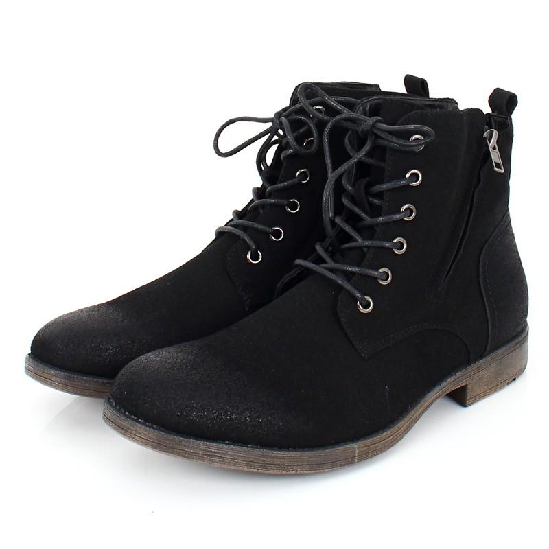 【即納】ブーツ メンズ ショートブーツ チャッカブーツ レースアップ ワークブーツ 靴 ミリタリー サイドジップ ファスナー フェイクレザー スウェード ヌバック 【即納】ブーツ メンズ ショートブーツ チャッカブーツ レースアップ ワークブーツ 靴 ミリタリー サイドジップ ファスナー フェイクレザー スウェード ヌバック