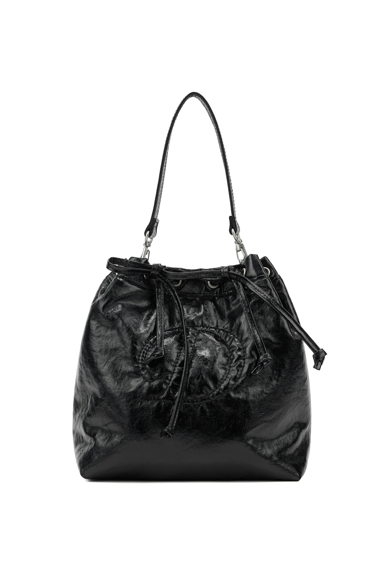 DEINET】 D STITCH PADDING MINI BAG : BLACK