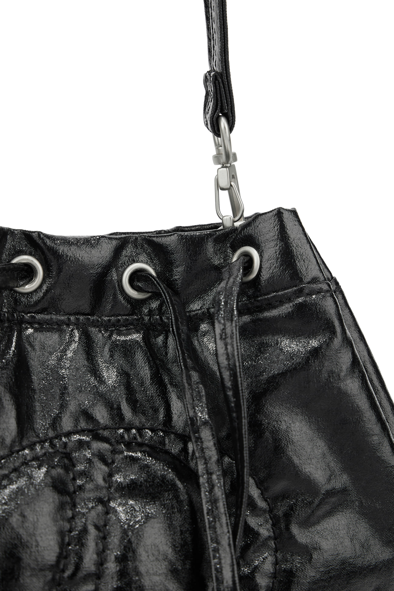 DEINET】 D STITCH PADDING MINI BAG : BLACK トートバッグ