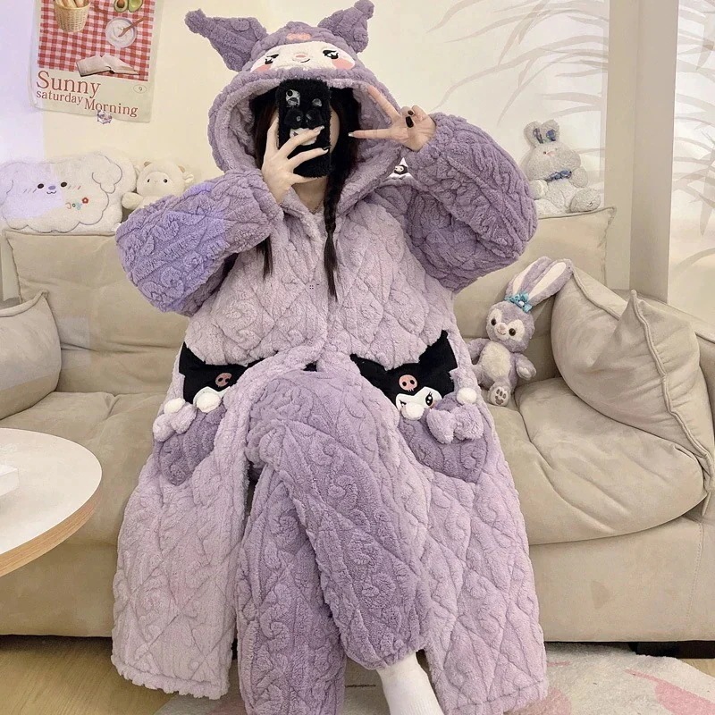 着ぐるみパジャマ 着ぐるみコスプレ ネグリジェ レディース 秋冬 厚手 レディース パジャマ クロミ レディース 三層 かわいい 暖かい ベルベット ホーム服セット アニメ コミック 着ぐるみパジャマ 着ぐるみコスプレ ネグリジェ レディース 秋冬 厚手 レディース パジャマ クロミ レディース 三層 かわいい 暖かい ベルベット ホーム服セット アニメ コミック