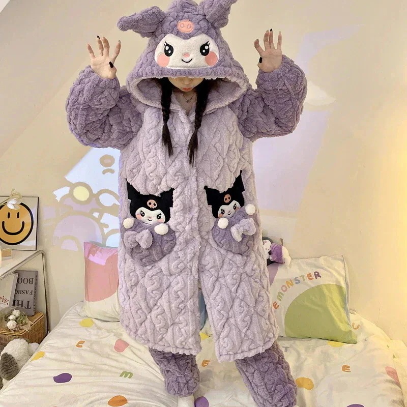 着ぐるみパジャマ 着ぐるみコスプレ ネグリジェ レディース 秋冬 厚手 レディース パジャマ クロミ レディース 三層 かわいい 暖かい ベルベット ホーム服セット アニメ コミック 着ぐるみパジャマ 着ぐるみコスプレ ネグリジェ レディース 秋冬 厚手 レディース パジャマ クロミ レディース 三層 かわいい 暖かい ベルベット ホーム服セット アニメ コミック