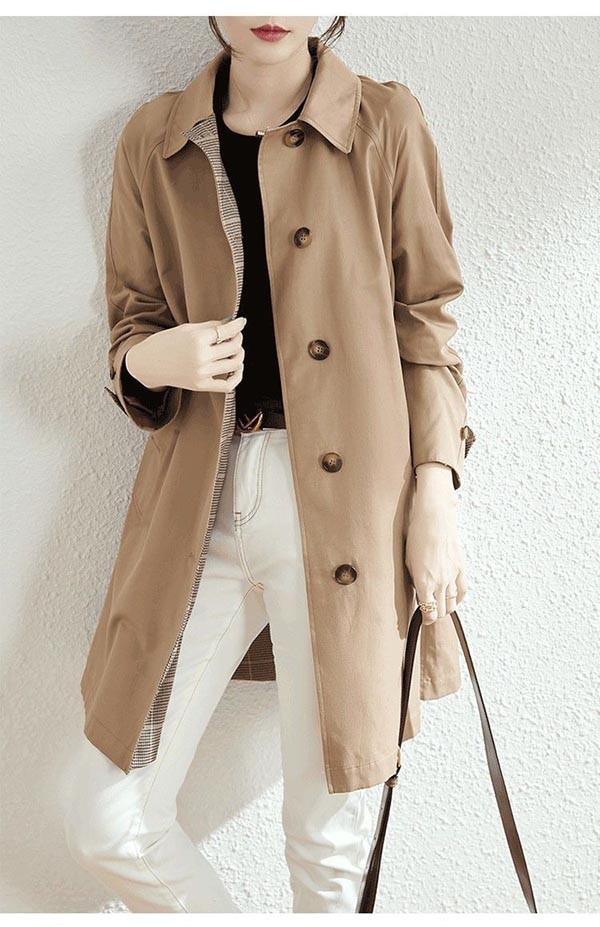 スプリングコート レディース 春 コート ステンカラーコート ジャケット アウター 無地 シンプル 春秋 軽量 大きいサイズ 着痩せ 通勤 韓国 20代 30代 40代 50代 ベージュ ネイビー M