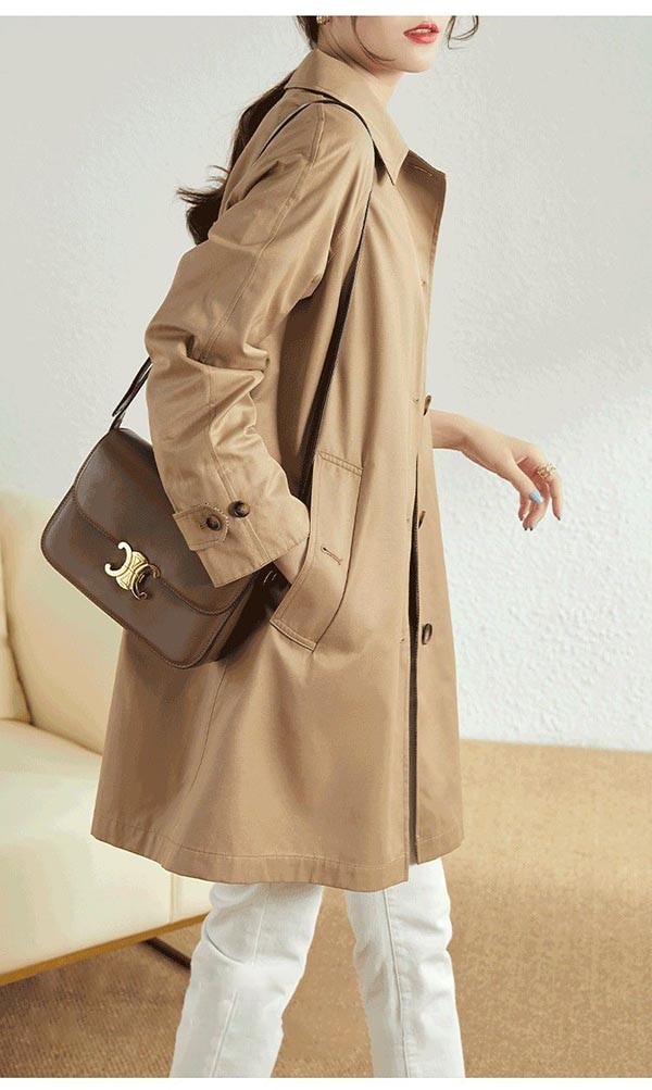 スプリングコート レディース 春 コート ステンカラーコート ジャケット アウター 無地 シンプル 春秋 軽量 大きいサイズ 着痩せ 通勤 韓国 20代 30代 40代 50代 ベージュ ネイビー M