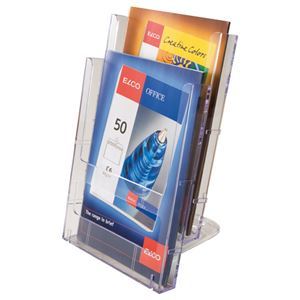 （まとめ） TANOSEE カタログケース 連結式 A4三つ折 1個 [x20セット]