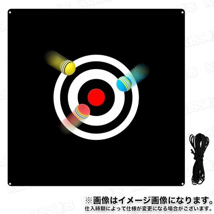 スポーツ ターゲット ネット ゴルフ 練習 標的 屋内 屋外 布 野球 150cmx150cm ブラック(ブラック)