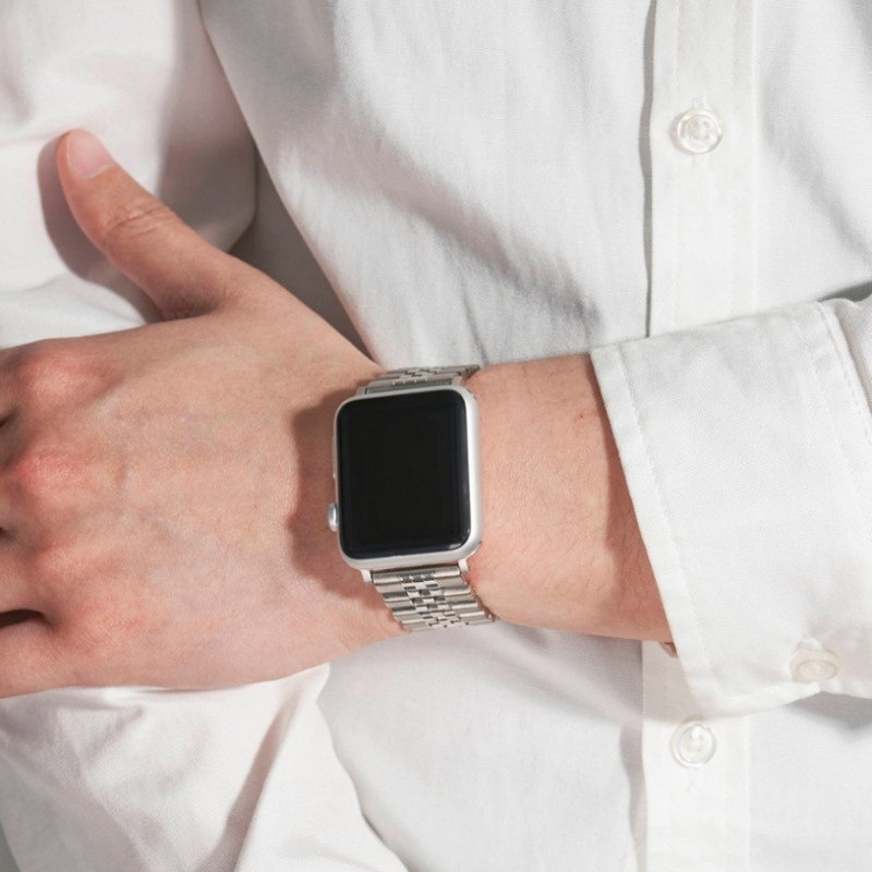 LLOYD [アップルウォッチ/ギャラクシー互換]高級ジュビレブレスレットシルバーストラップLL1T22300PSS