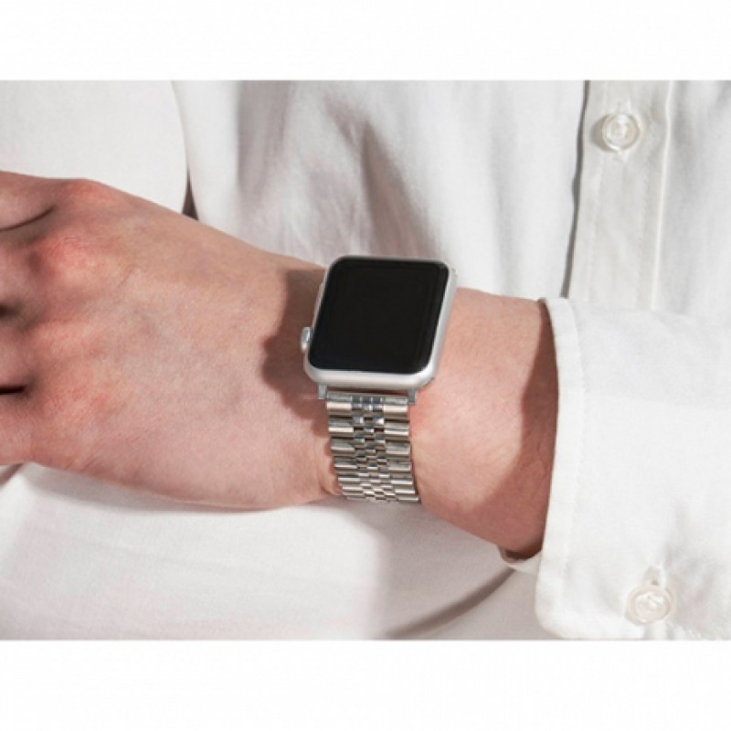 LLOYD [アップルウォッチ/ギャラクシー互換]高級ジュビレブレスレットシルバーストラップLL1T22300PSS