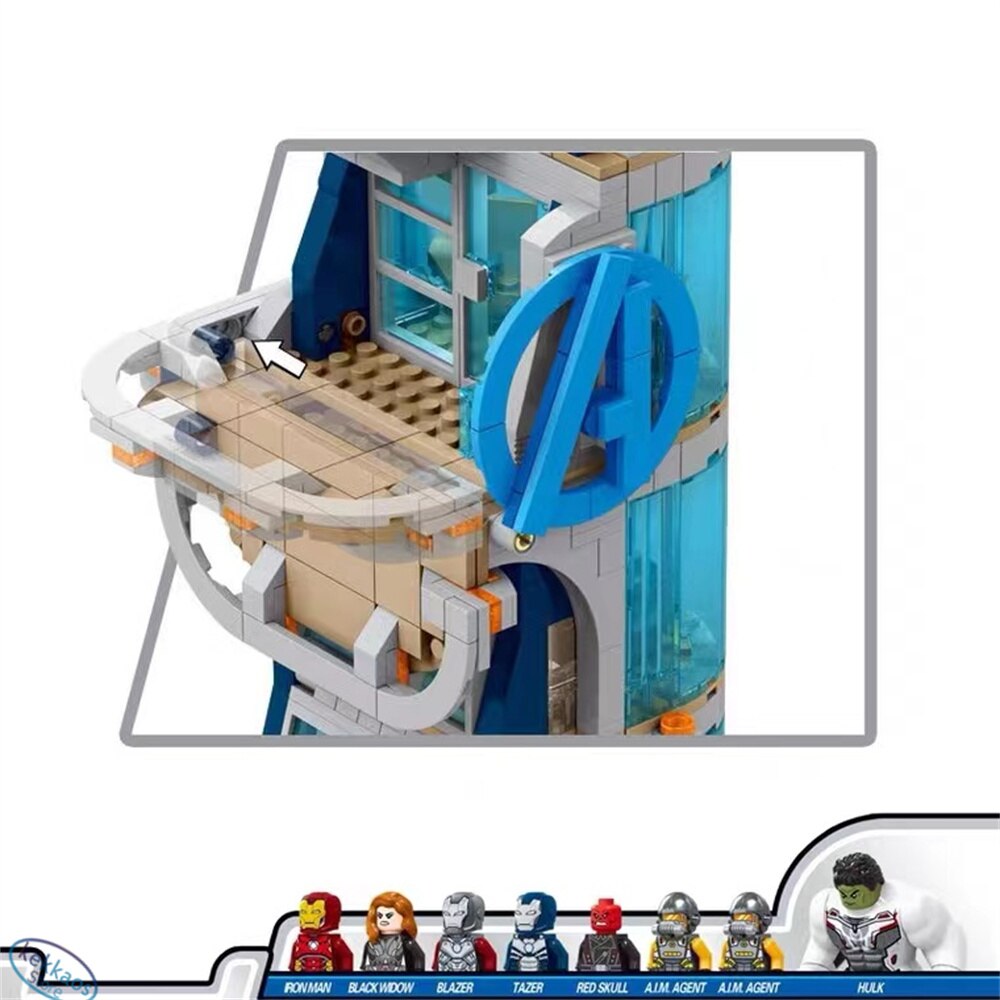 レゴ互換 スーパーヒーローズ アベンジャーズタワーの決戦 ブロック おもちゃ プレゼント