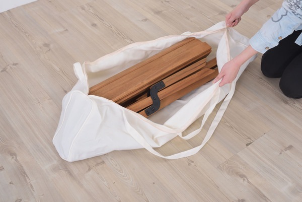 ロールトップテーブル RP-611 アウトドアテーブル 折りたたみ テーブル 机 木製 アウトドア 簡単設置 コンパクト 収納 収納袋付き リビングテーブル 持ち運び キャンプ ガーデン テラス 屋外